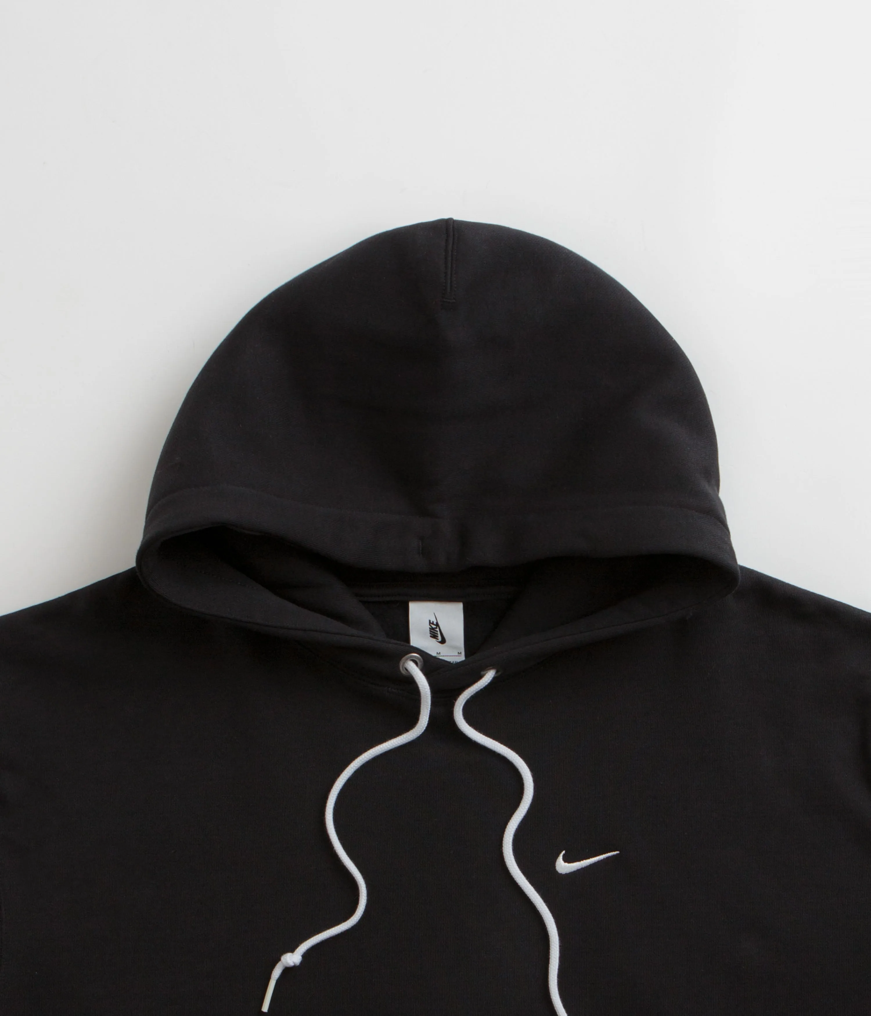 Nike Solo Swoosh Hoodie - Black / White