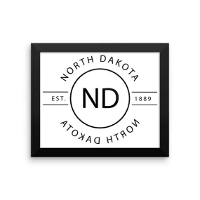 North Dakota - Framed Print - Reflections