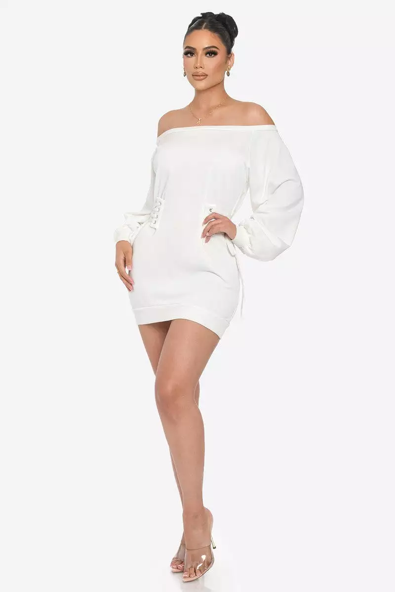 Off Shoulder Mini Dress