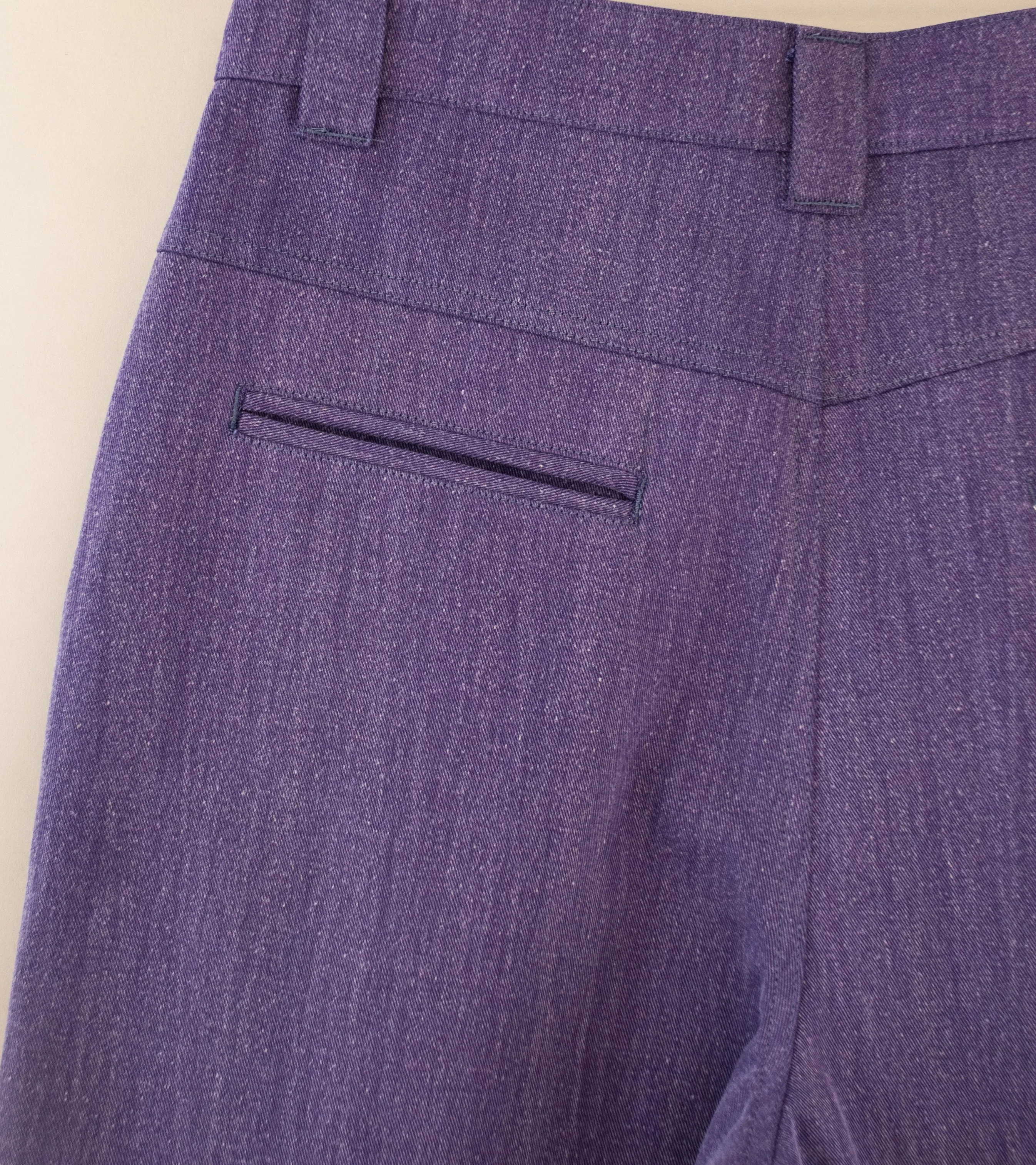 Oshin 'The Eldorado Pant' (Purple Cotton Denim)