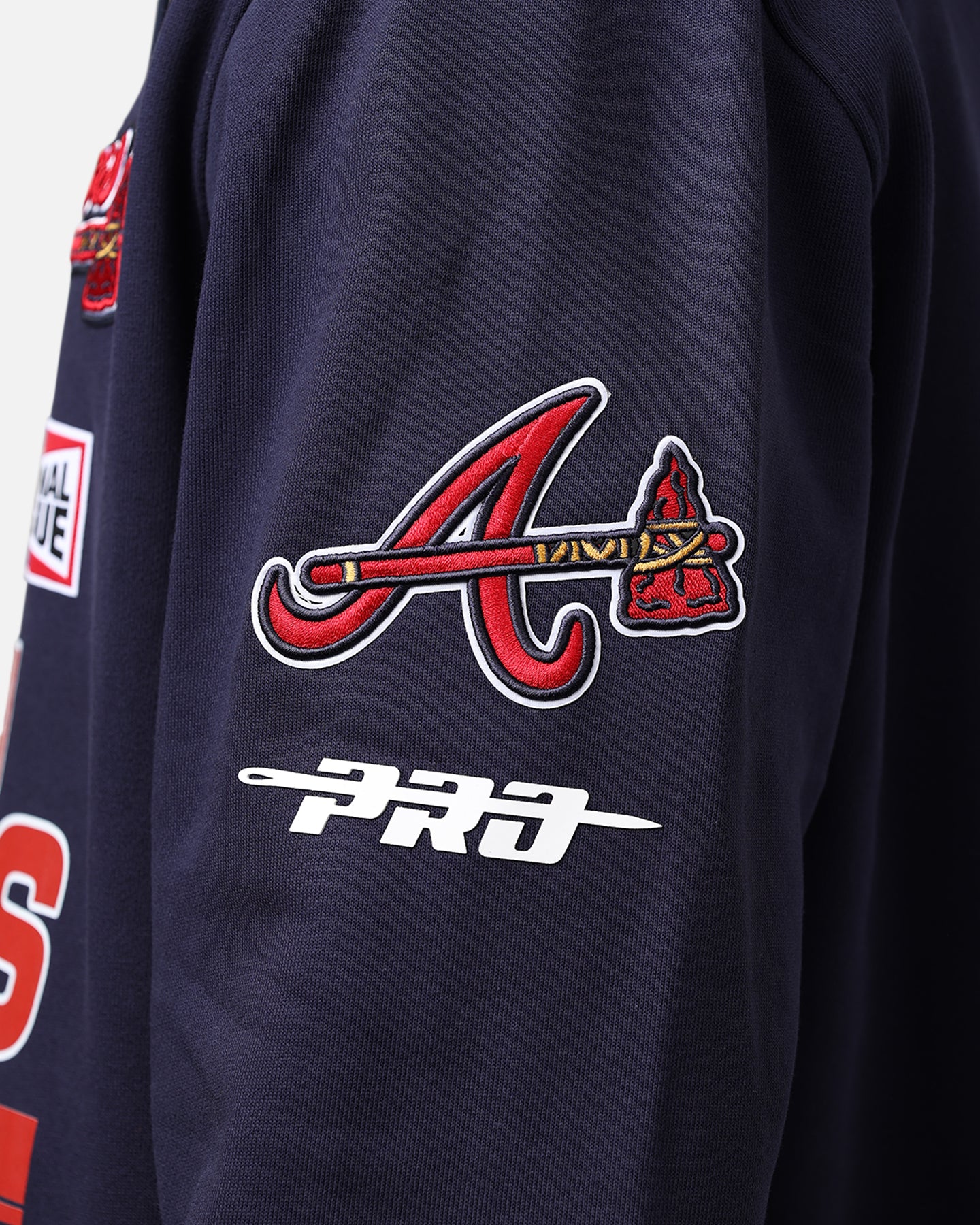 Pro Standard Atlanta Braves Fast Lane Hoodie Midnight Navy