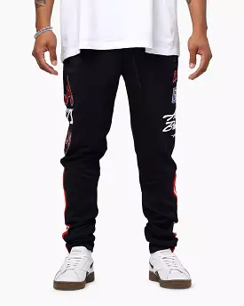 Pro Standard Atlanta Braves Fast Lane Trackpant Midnight/Red