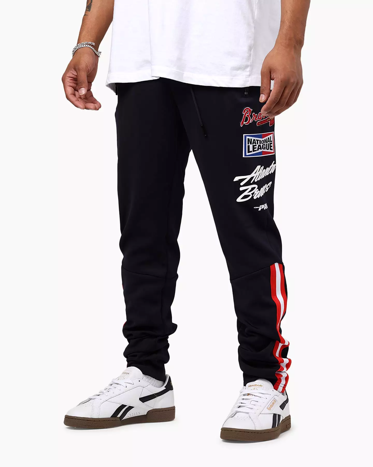 Pro Standard Atlanta Braves Fast Lane Trackpant Midnight/Red