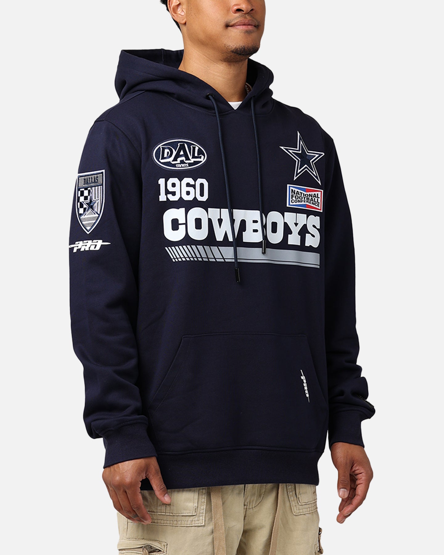 Pro Standard Dallas Cowboys Fast Lane Hoodie Midnight Navy