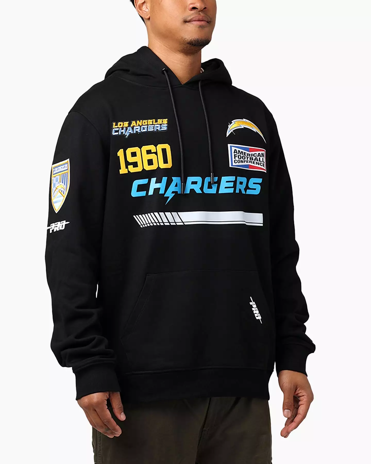 Pro Standard Los Angeles Chargers Fast Lane Hoodie Black