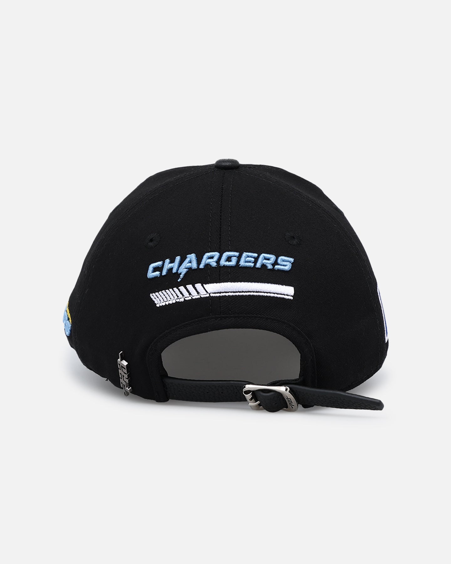 Pro Standard Los Angeles Chargers Fast Lane Logo Dad Hat Strapback Black