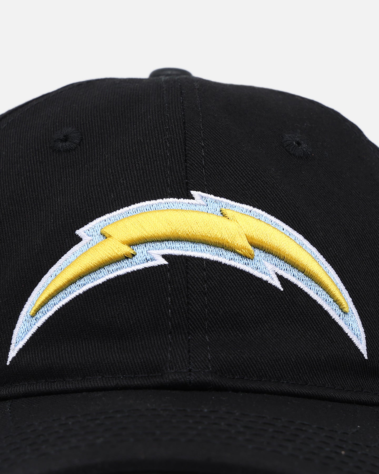 Pro Standard Los Angeles Chargers Fast Lane Logo Dad Hat Strapback Black