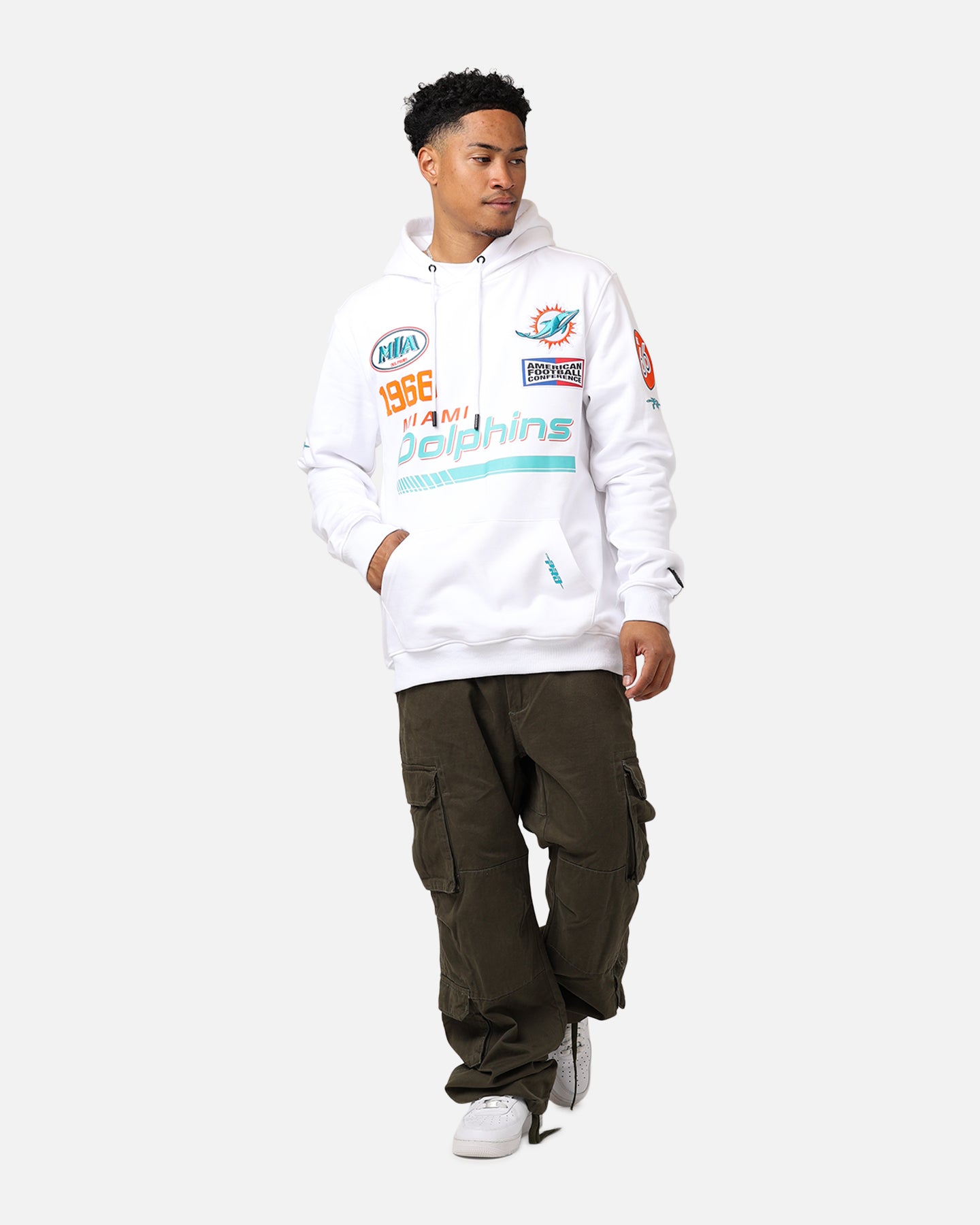 Pro Standard Miami Dolphins Fast Lane Hoodie White