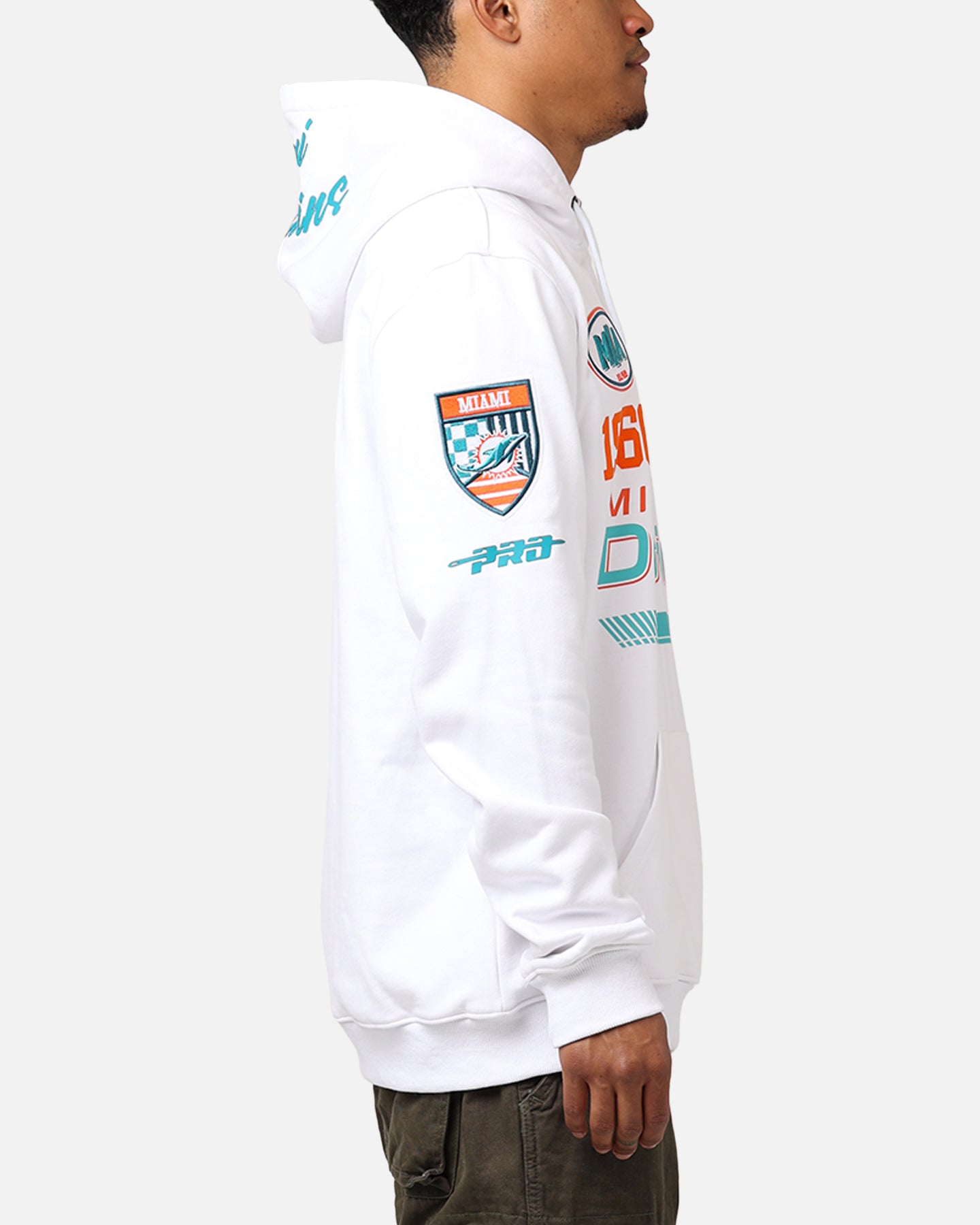 Pro Standard Miami Dolphins Fast Lane Hoodie White