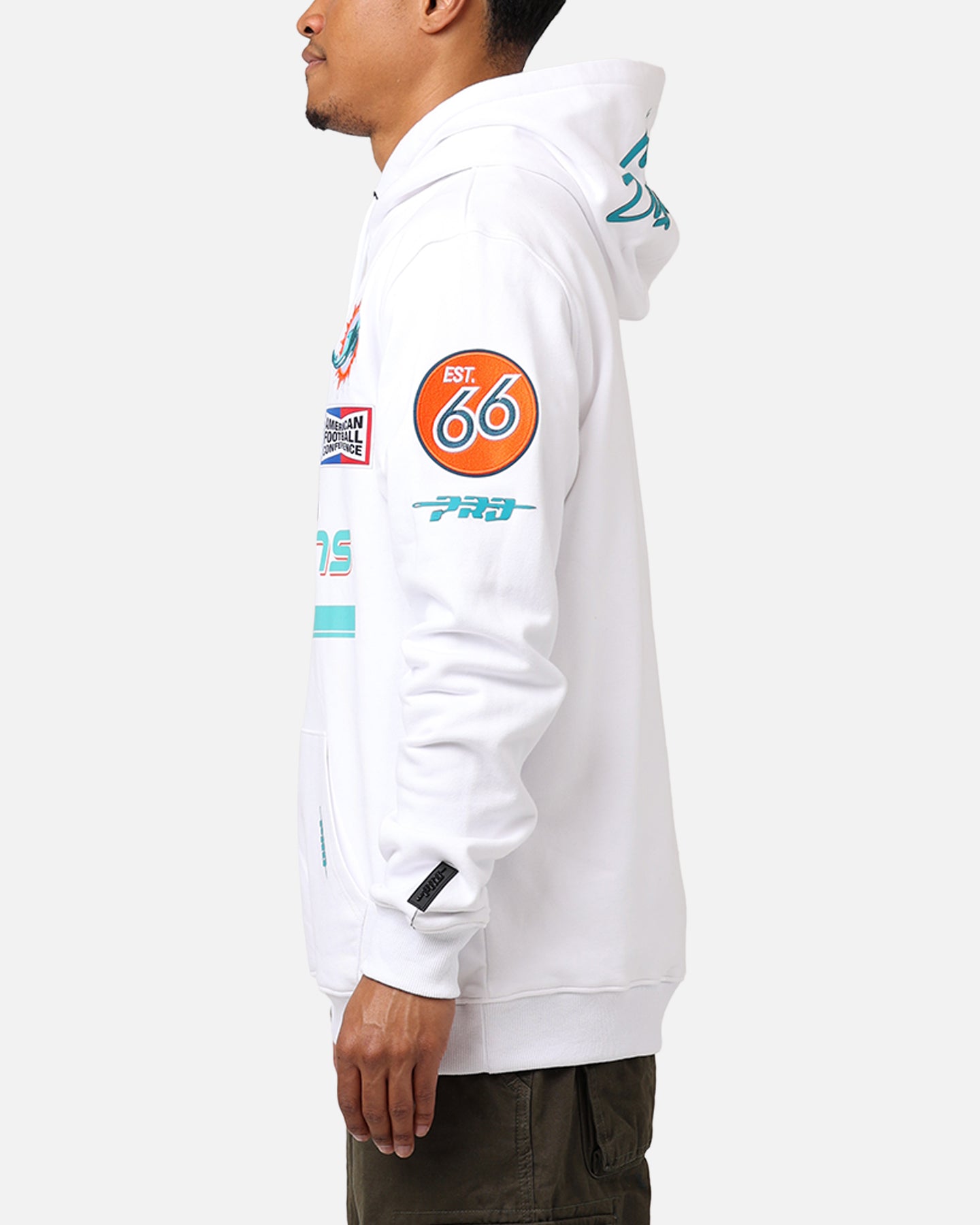 Pro Standard Miami Dolphins Fast Lane Hoodie White