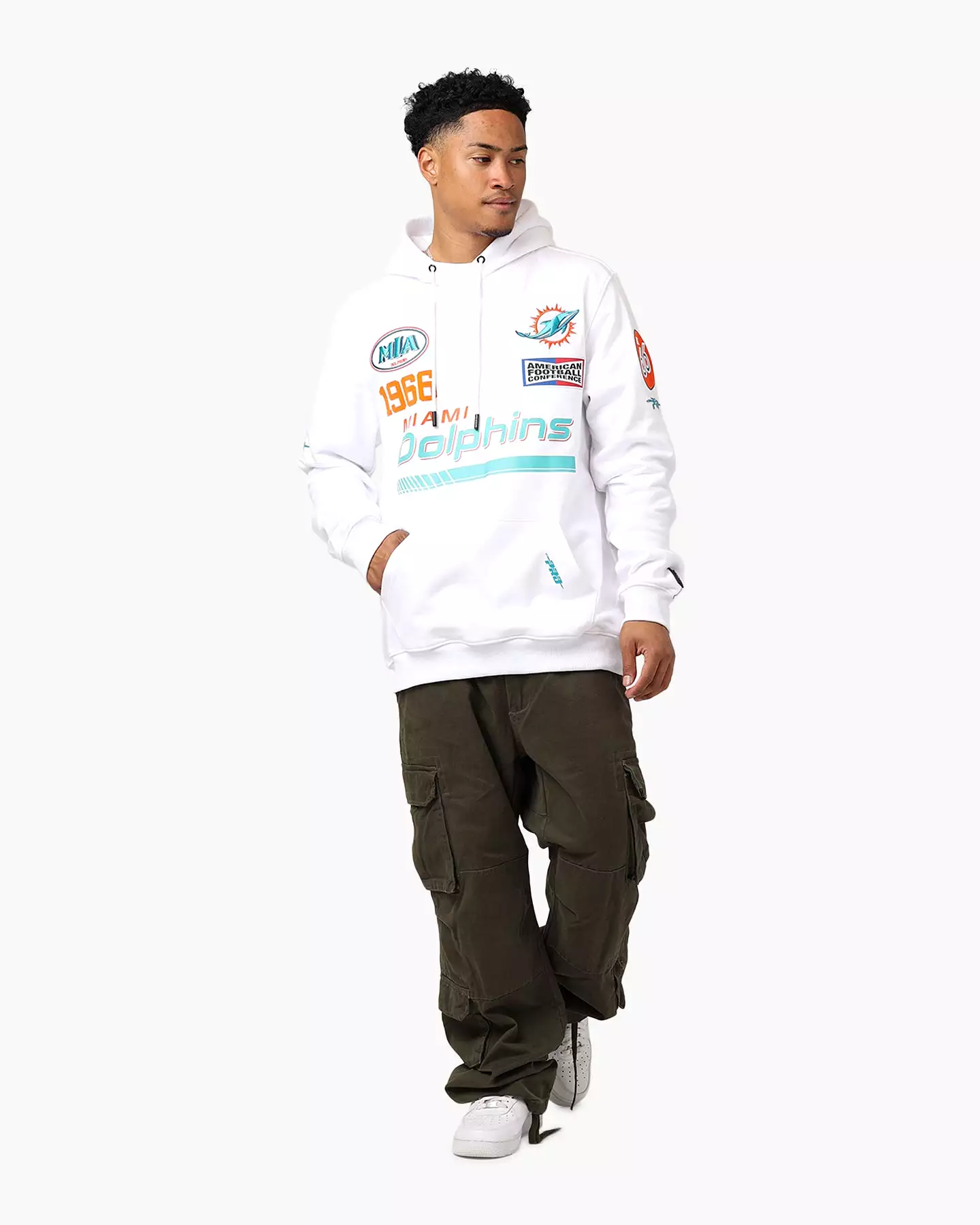 Pro Standard Miami Dolphins Fast Lane Hoodie White