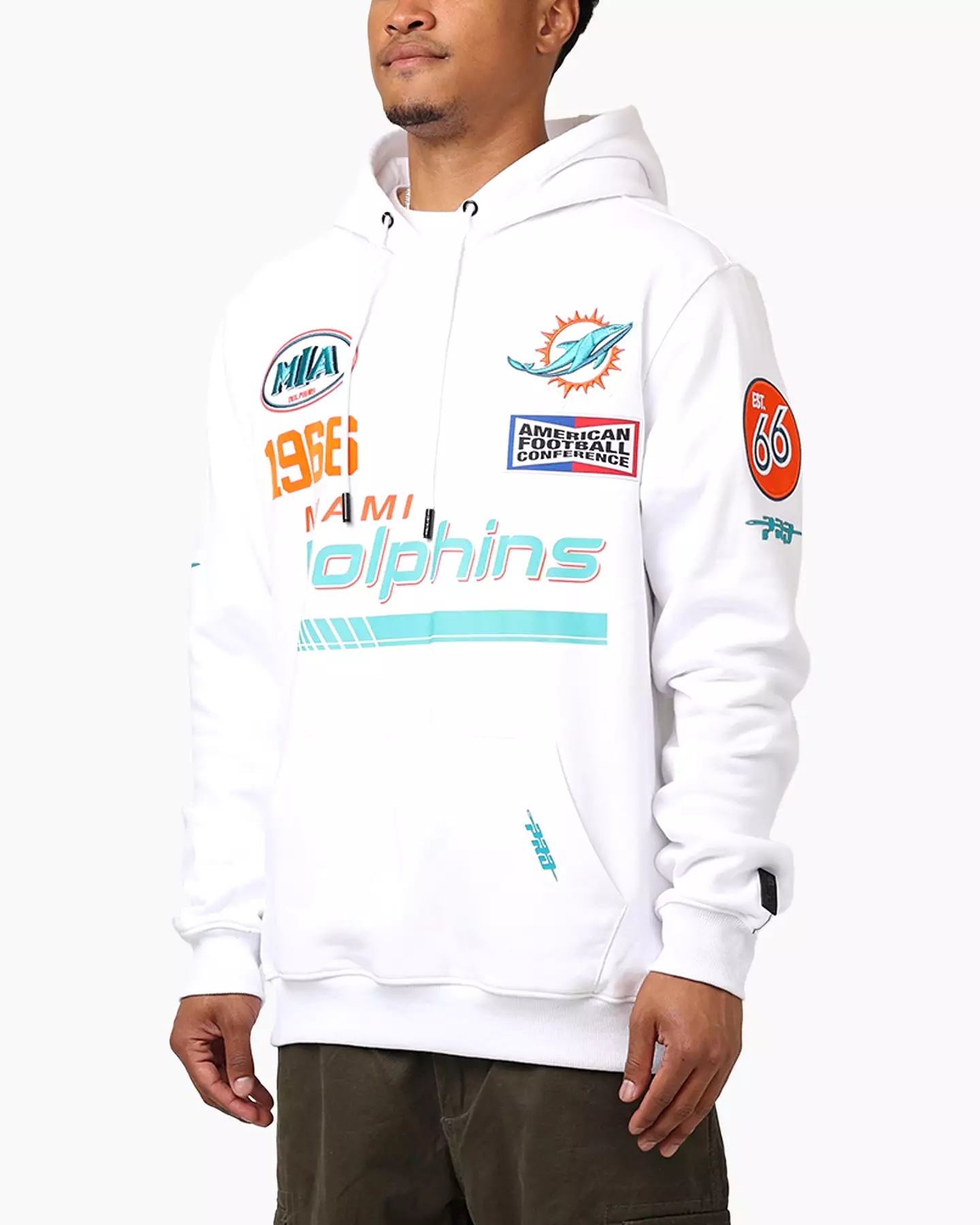 Pro Standard Miami Dolphins Fast Lane Hoodie White