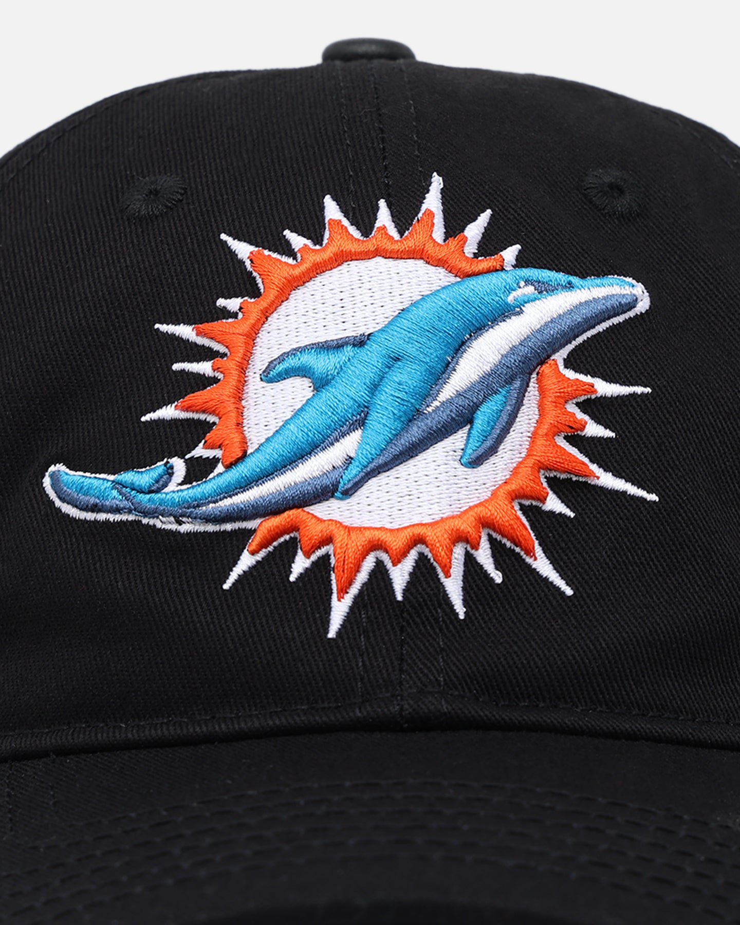 Pro Standard Miami Dolphins Fast Lane Logo Dad Hat Strapback Black