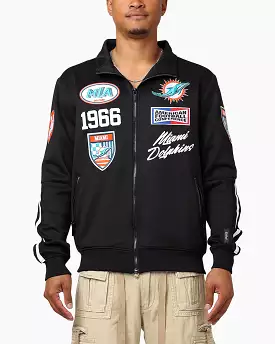 Pro Standard Miami Dolphins Fast Lane Track Jacket Black