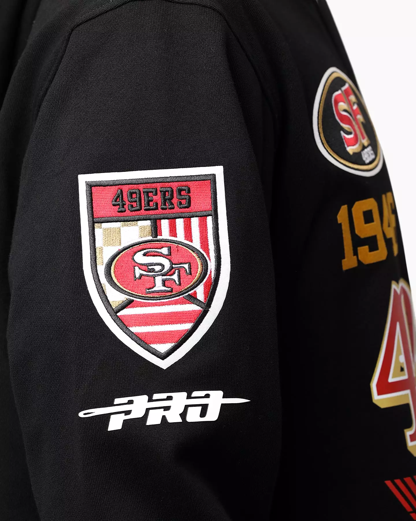 Pro Standard San Francisco 49ers Fast Lane Hoodie Black