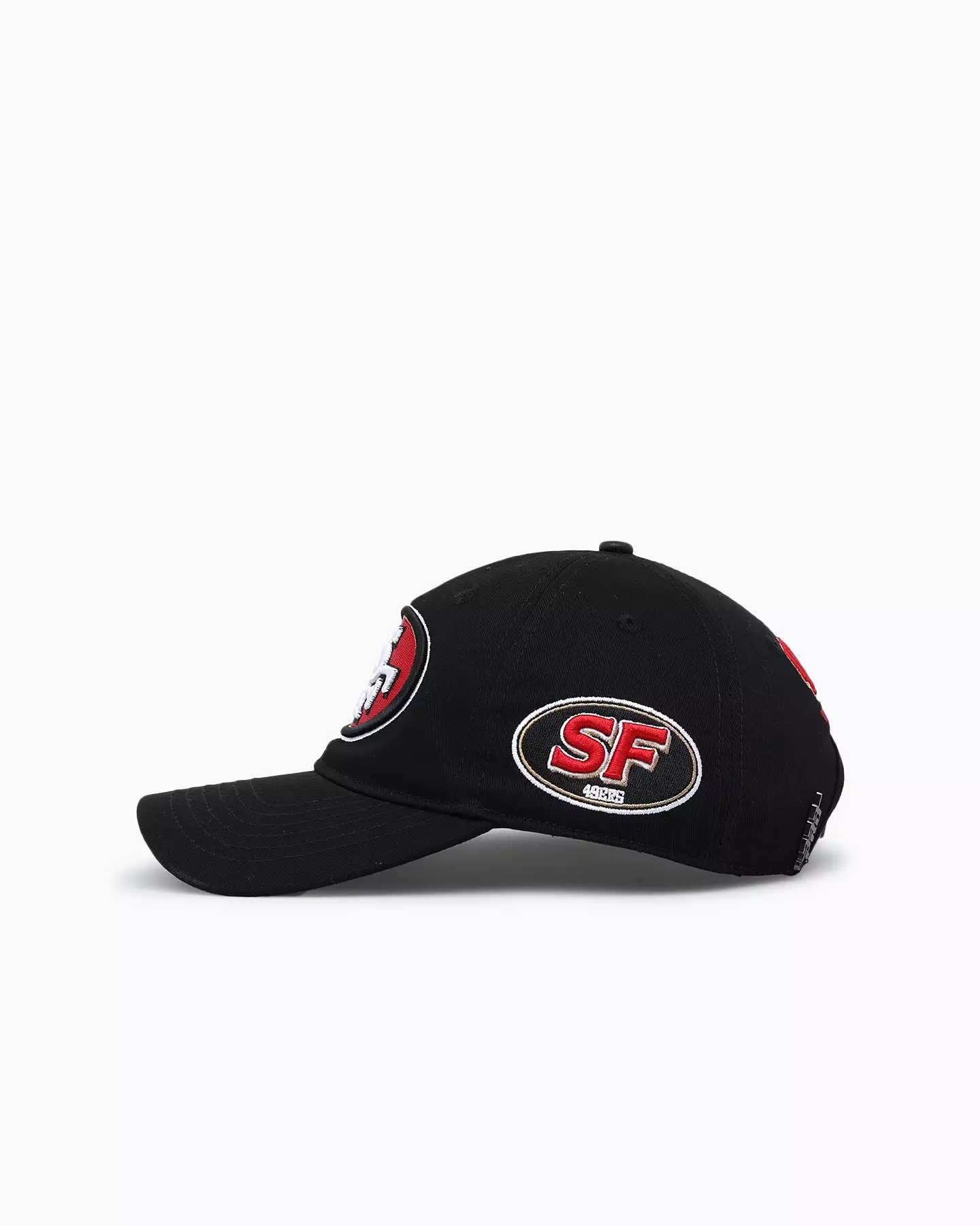 Pro Standard San Francisco 49ers Fast Lane Logo Dad Hat Strapback Black