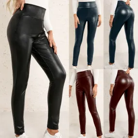 Skinny Leather Pants Women