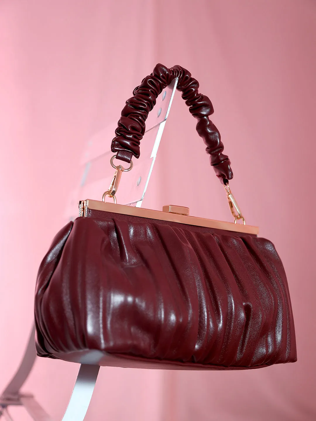 Solid Pleated Bag