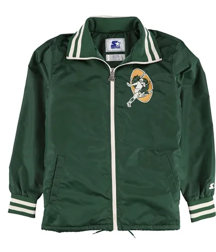 Starter Mens Green Bay Packers Bomber Jacket