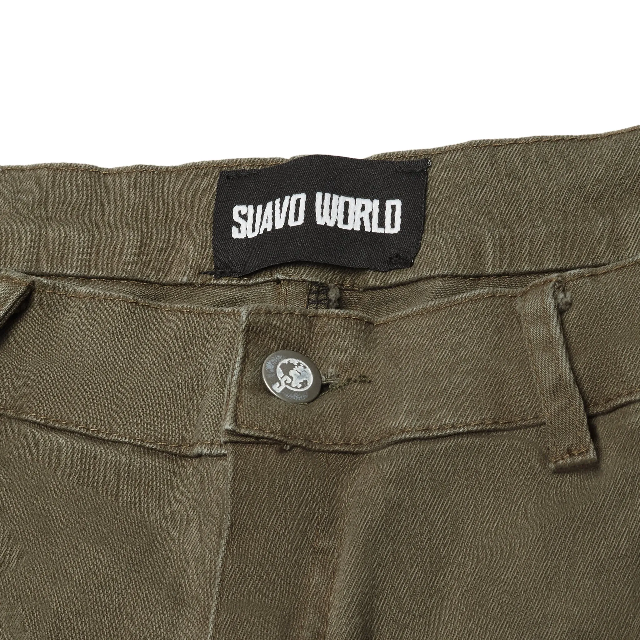 Suavo World Flare Denim Khaki