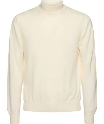 Tagliatore Wool Knit Mock Neck Sweater