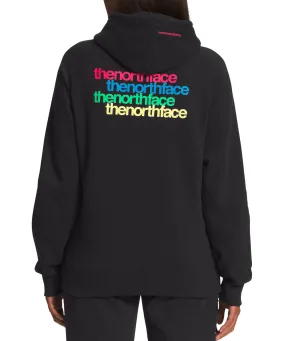 The North Face Women’s Graphic Injection Hoodie – TNF Black/Brilliant Coral