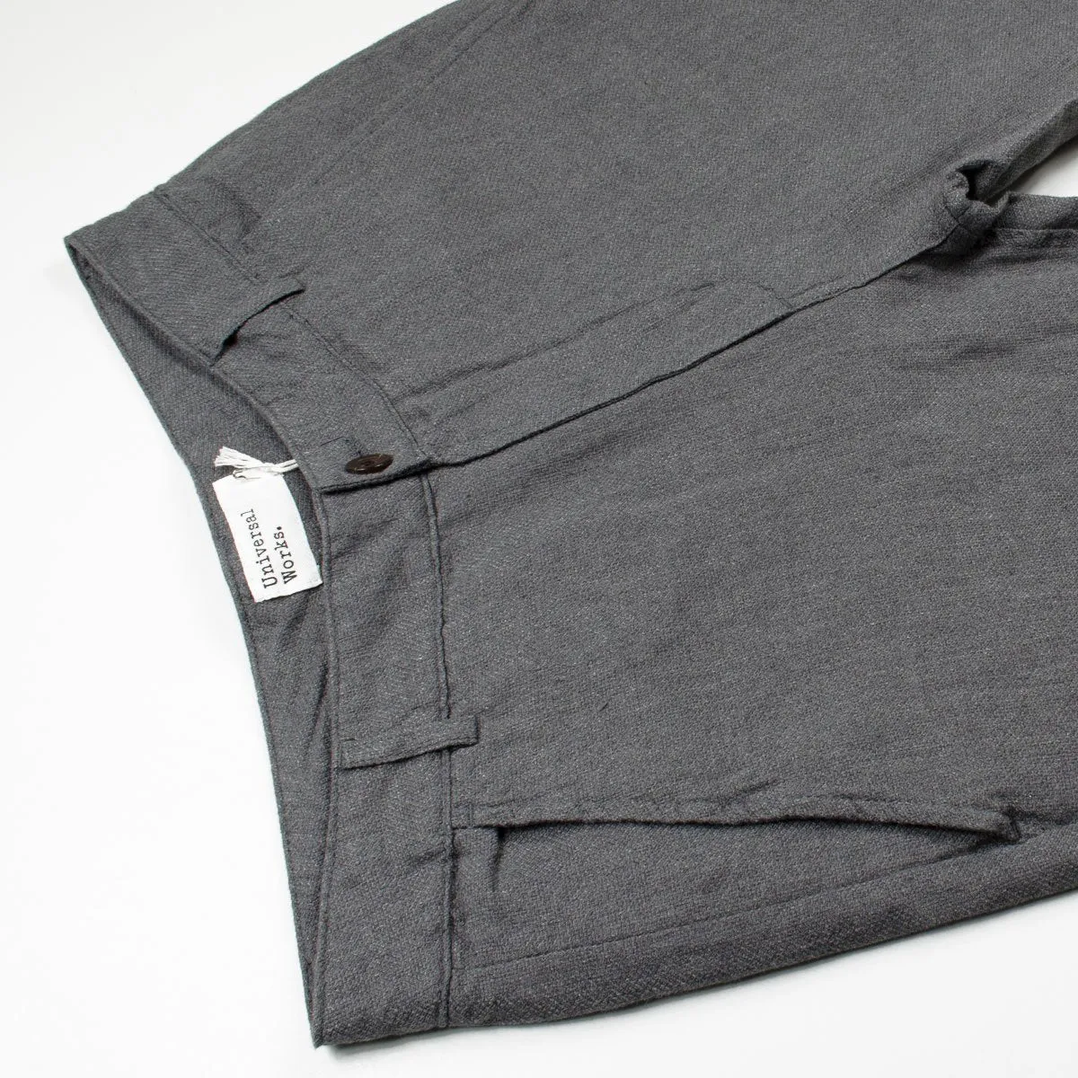 Universal Works - Aston Pant Cotton Linen Panama - Grey