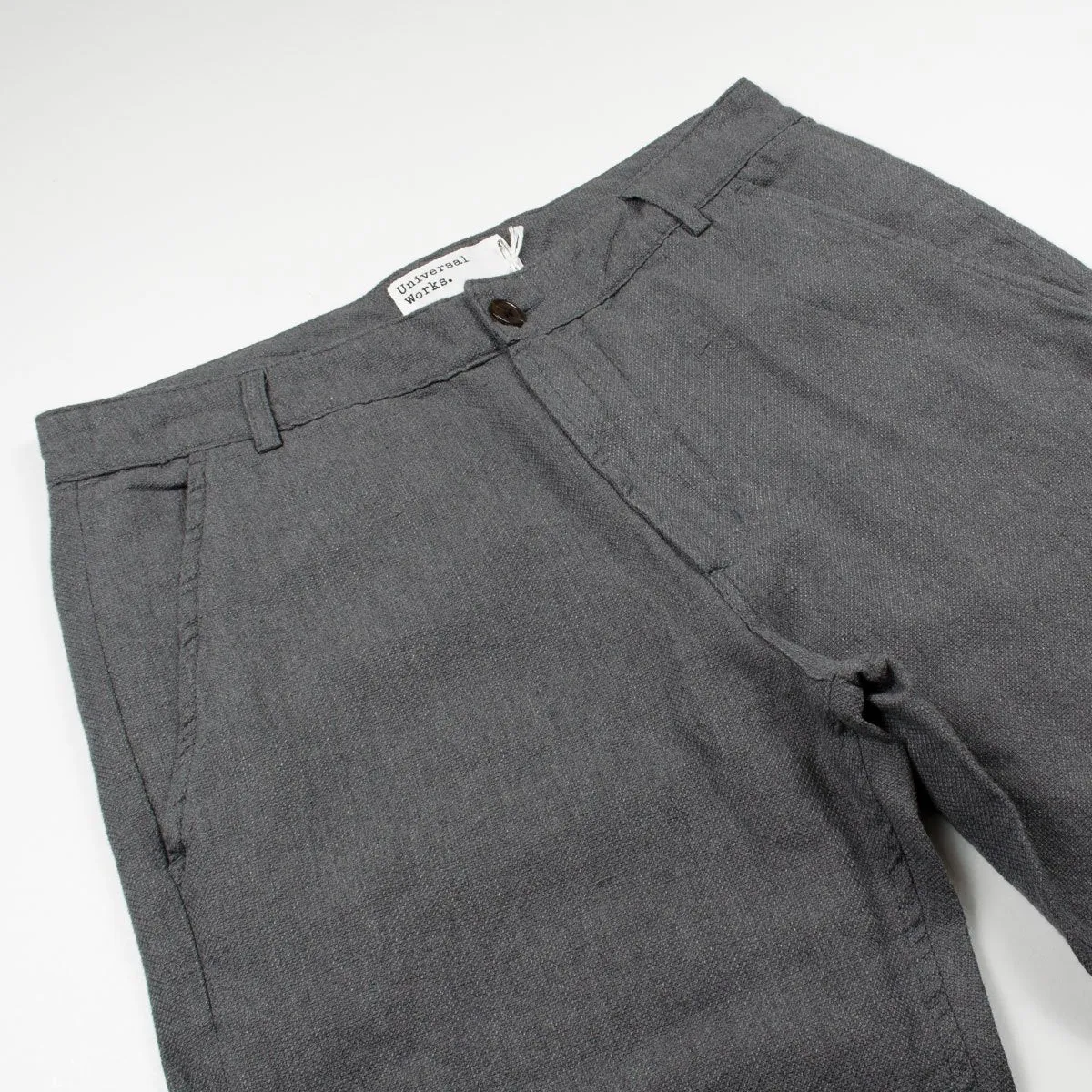 Universal Works - Aston Pant Cotton Linen Panama - Grey