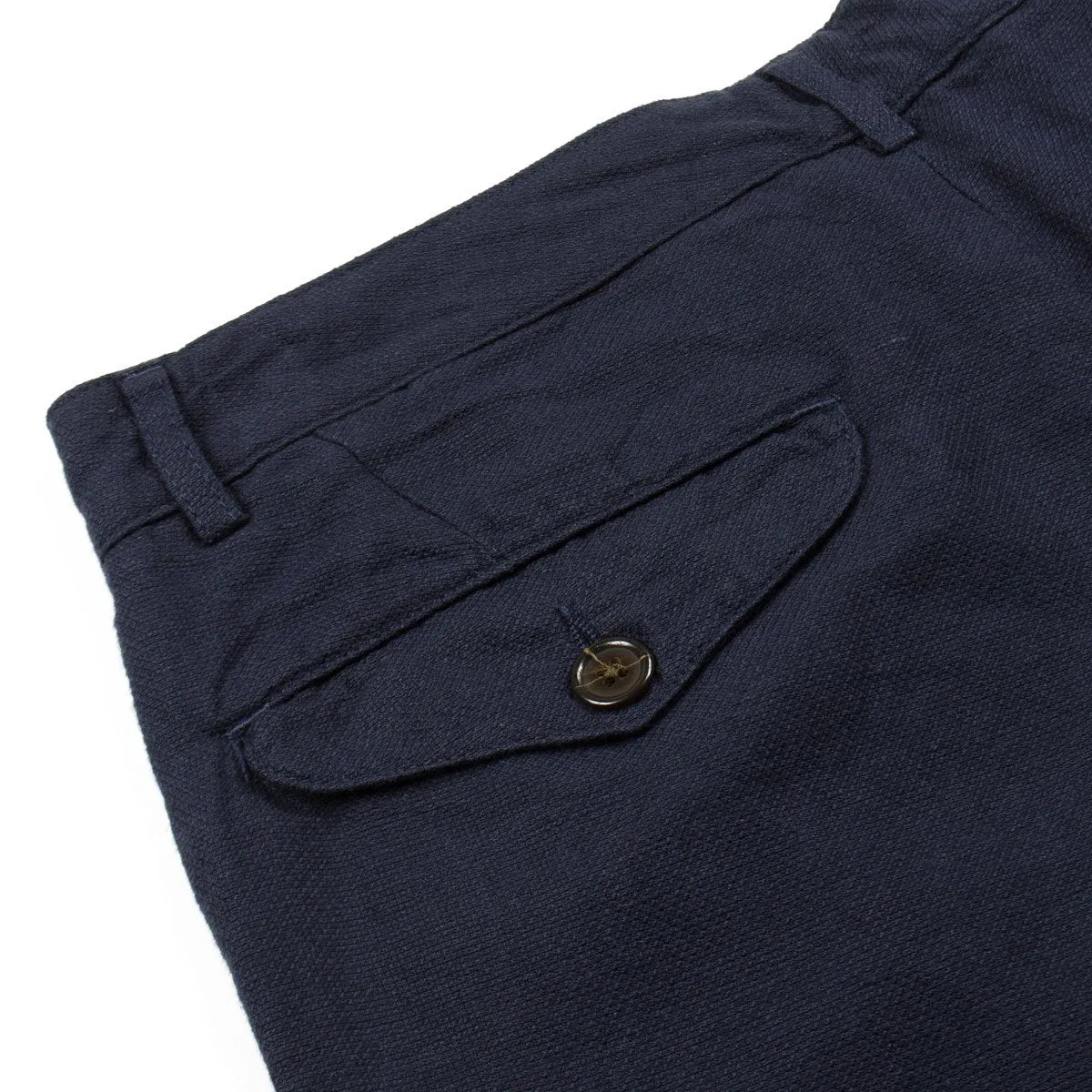 Universal Works - Aston Pant Cotton Linen Panama - Navy