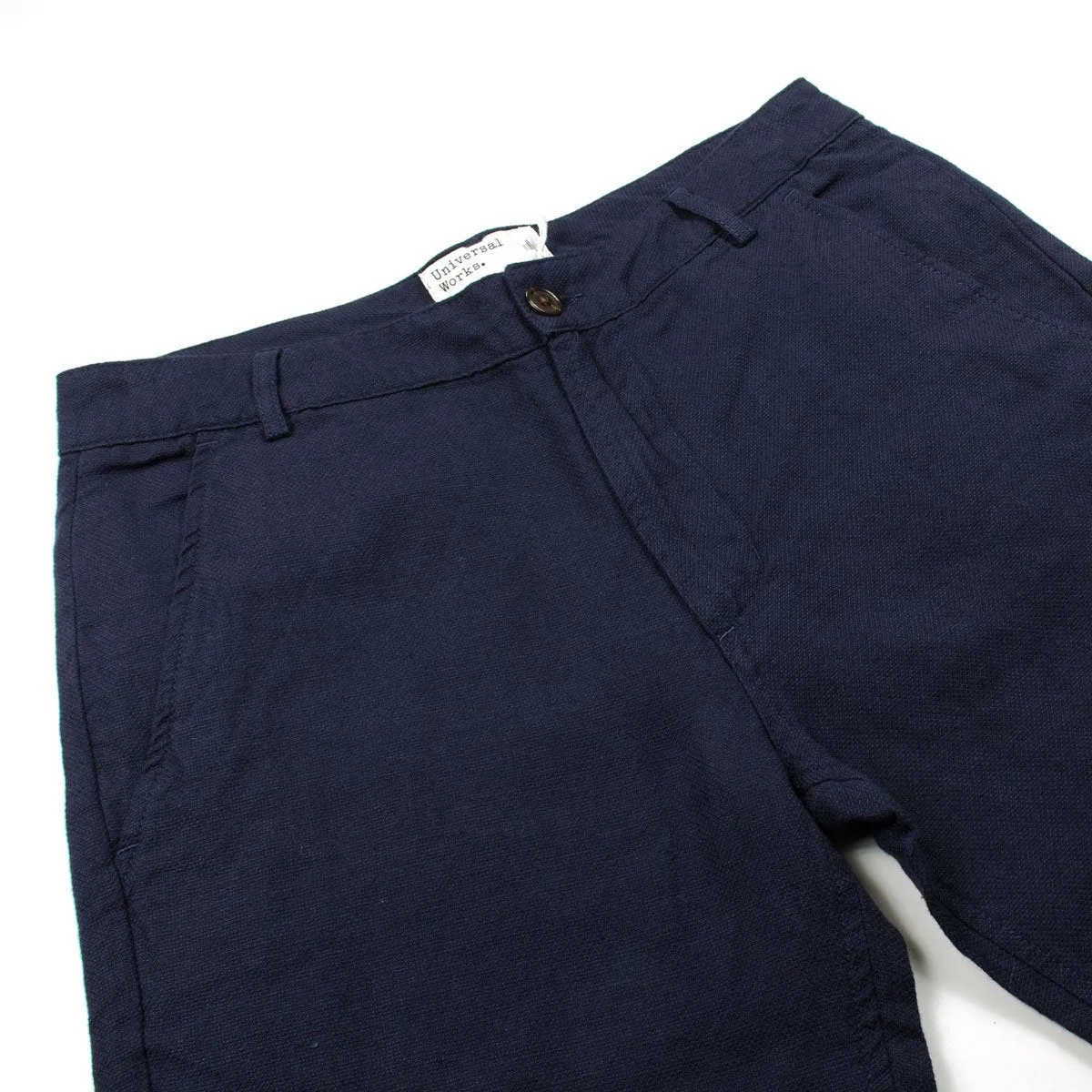 Universal Works - Aston Pant Cotton Linen Panama - Navy