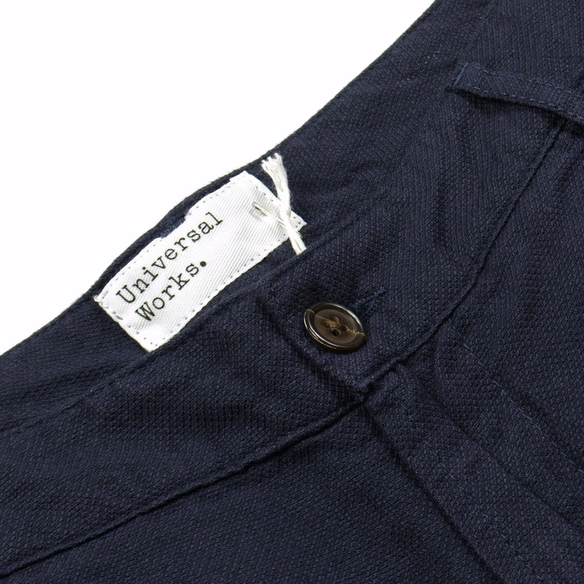 Universal Works - Aston Pant Cotton Linen Panama - Navy