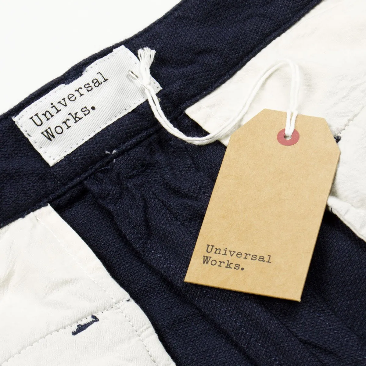 Universal Works - Aston Pant Cotton Linen Panama - Navy