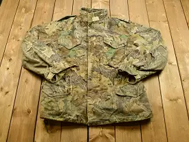 Vintage 1980s  OG1.1 Military Real Tree Camo Cold Weather Jacket / US Army / Lakeview Sportswear / Streetwear / Militaria / Made