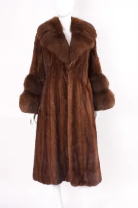 Vintage 60's Mink & Fox Fur Coat