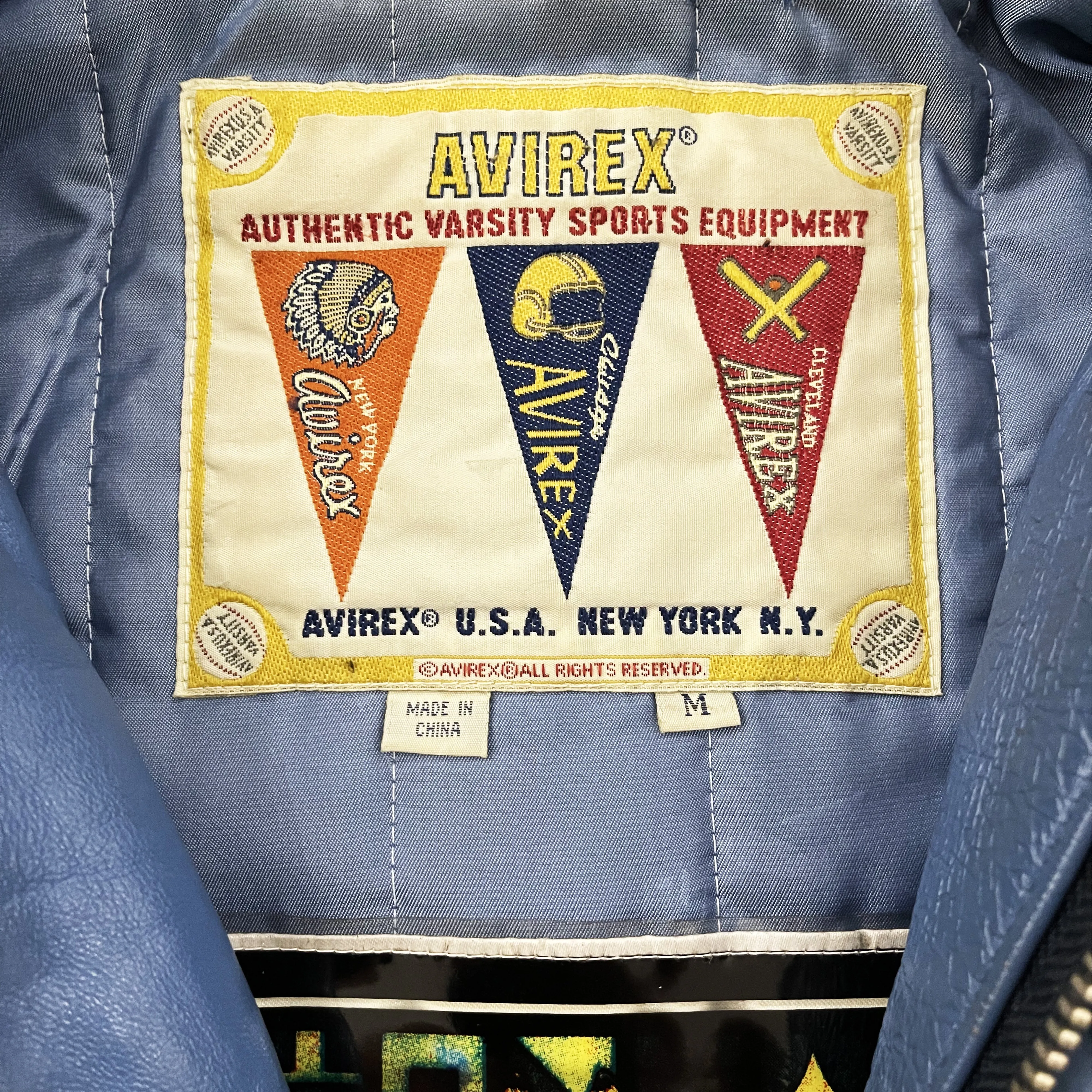 Vintage Avirex Leather Varsity Jacket