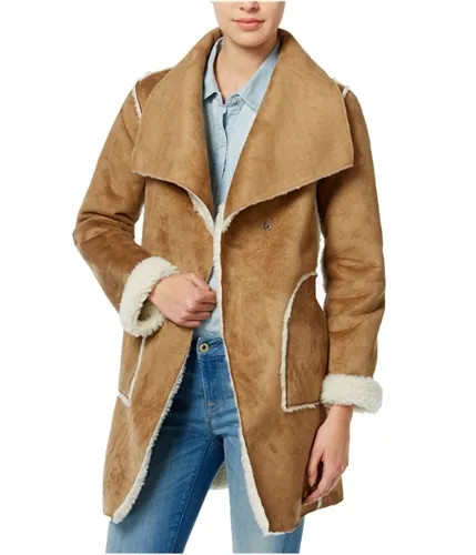 Wildflower Womens Faux-Shearling Fleece Jacket