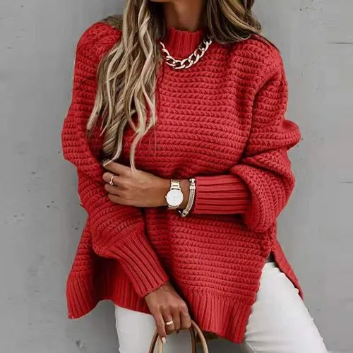 Women's Sweater Long Sleeve Sweaters & Cardigans Casual Solid Color