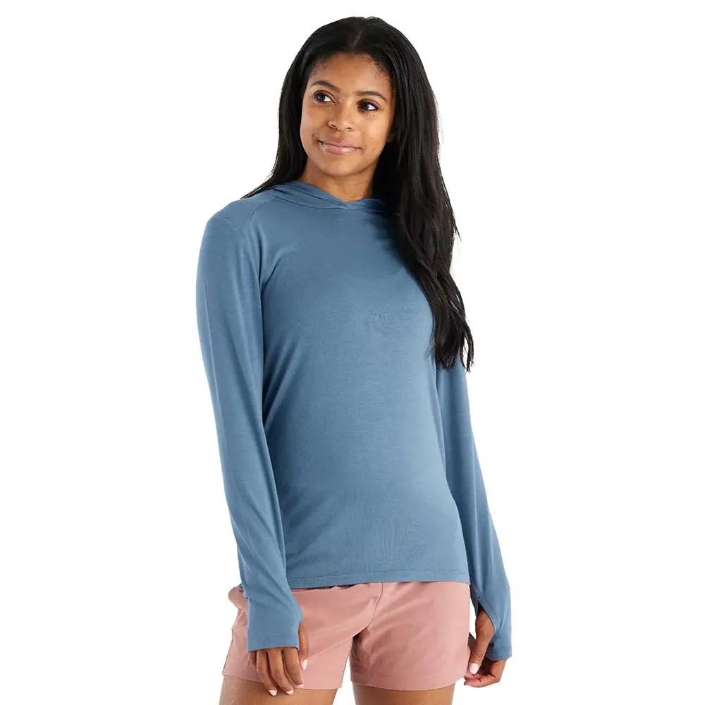 Women's Bamboo Shade Hoodie II - Slate Blue