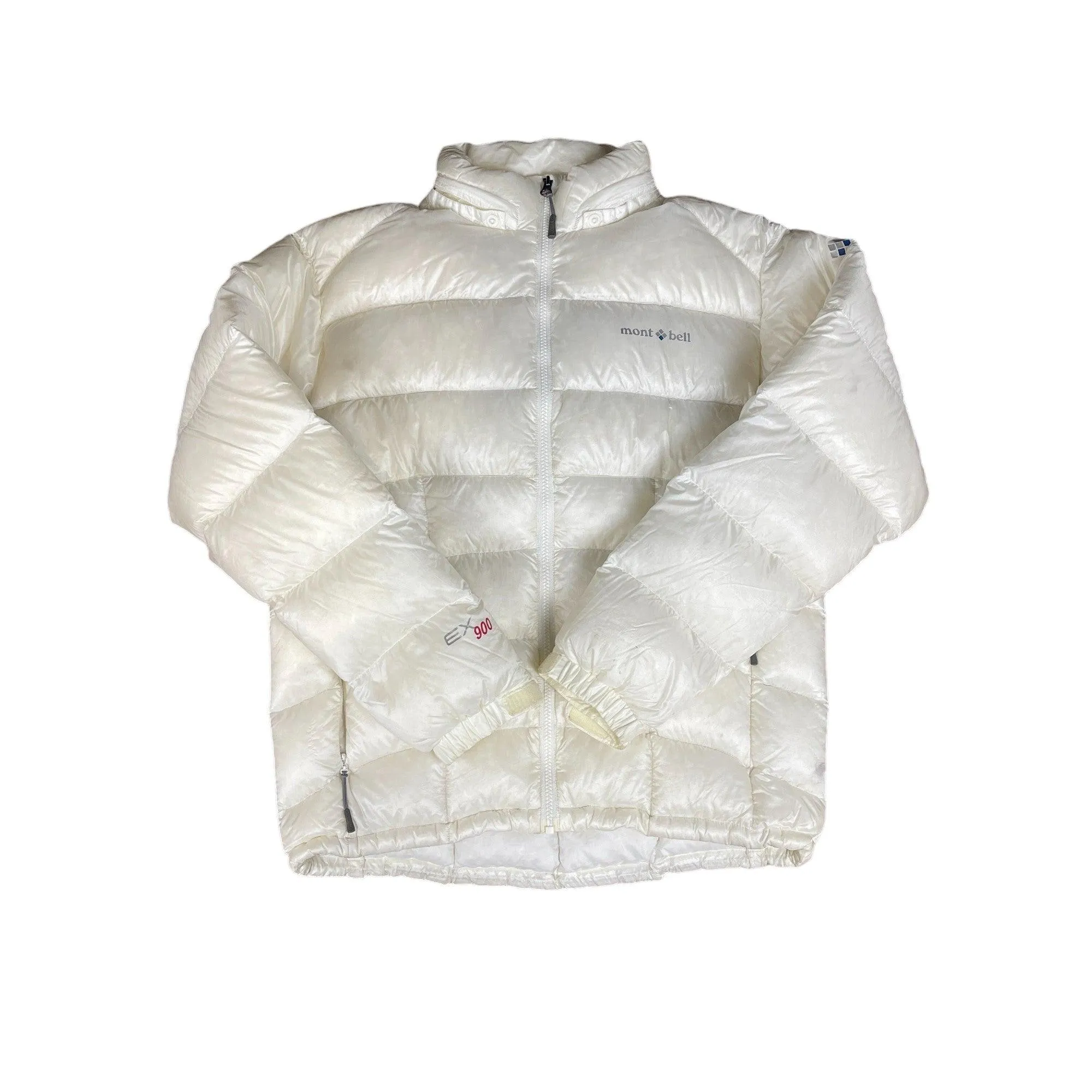 Women’s Vintage White Montbell Puffer Coat - Large