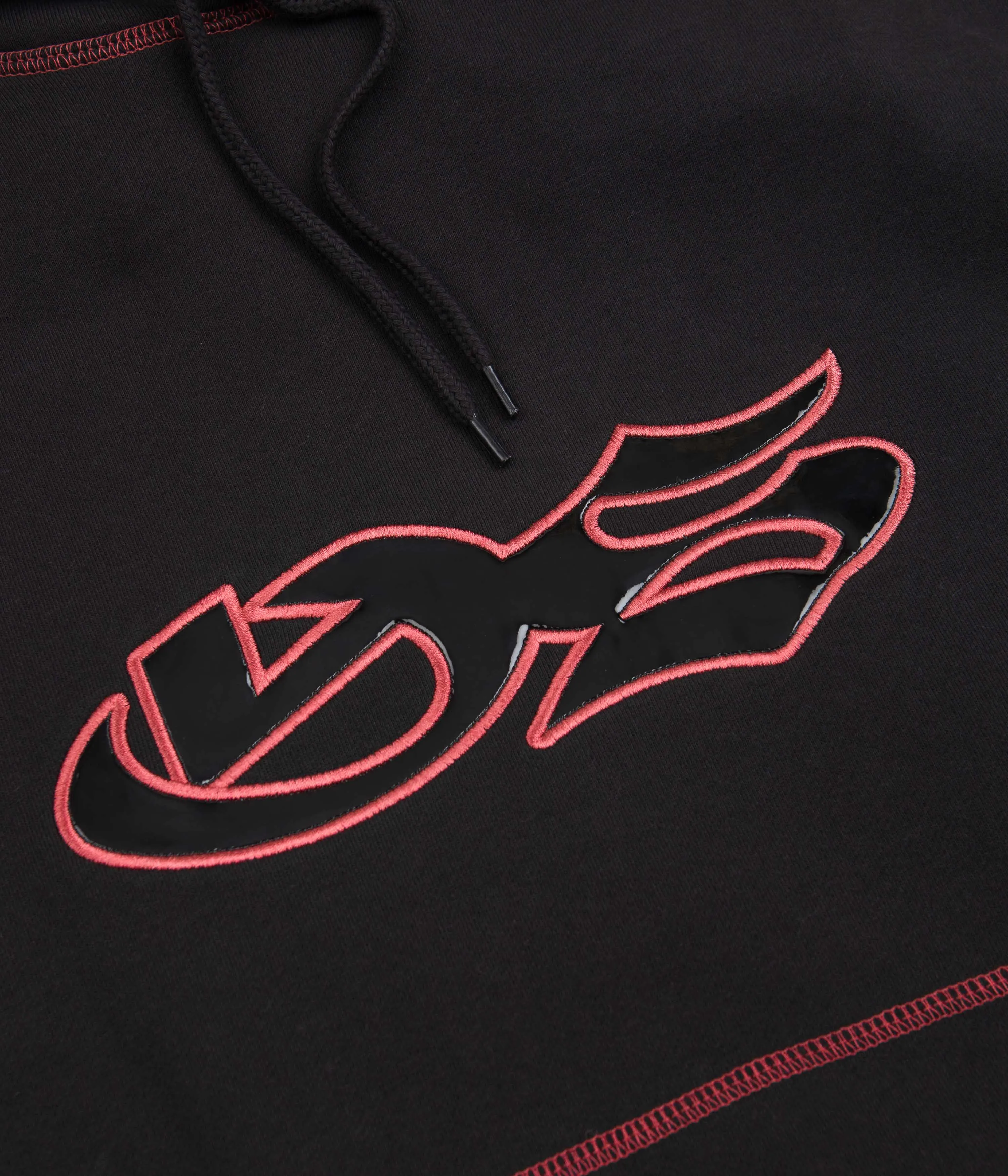 Yardsale YS Sport Contrast Hoodie - Black / Red