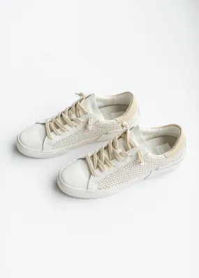 Zina Tan + Cream Raffia Sneaker - FINAL SALE